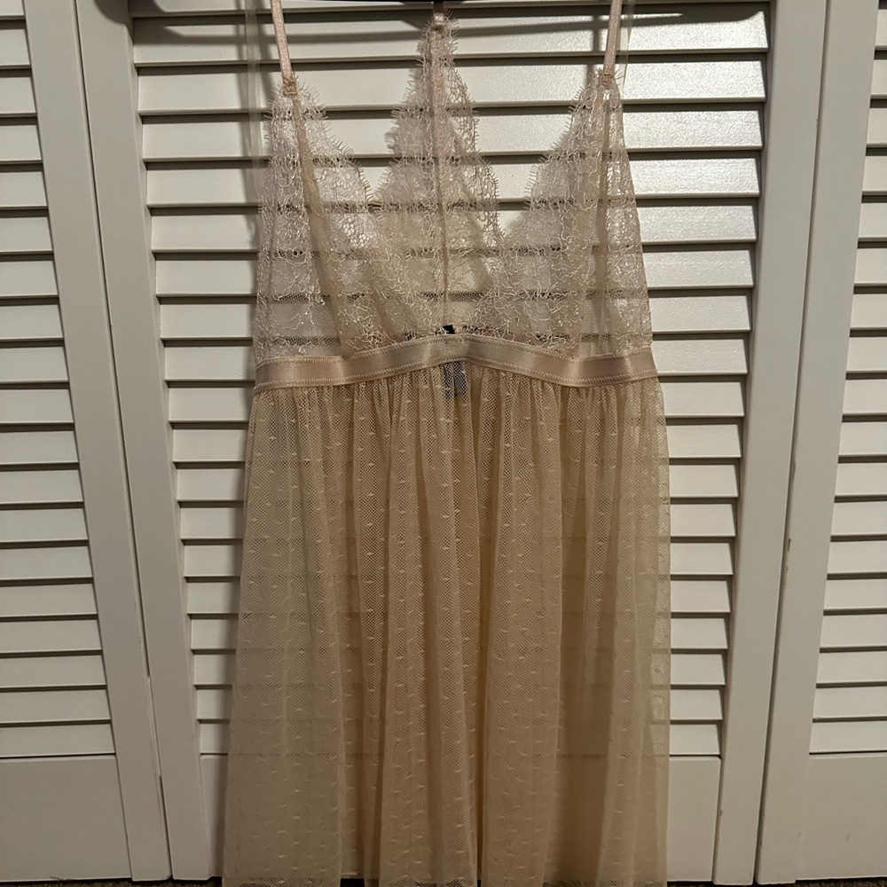 Victoria's Secret Pink Cream Lace Lingerie